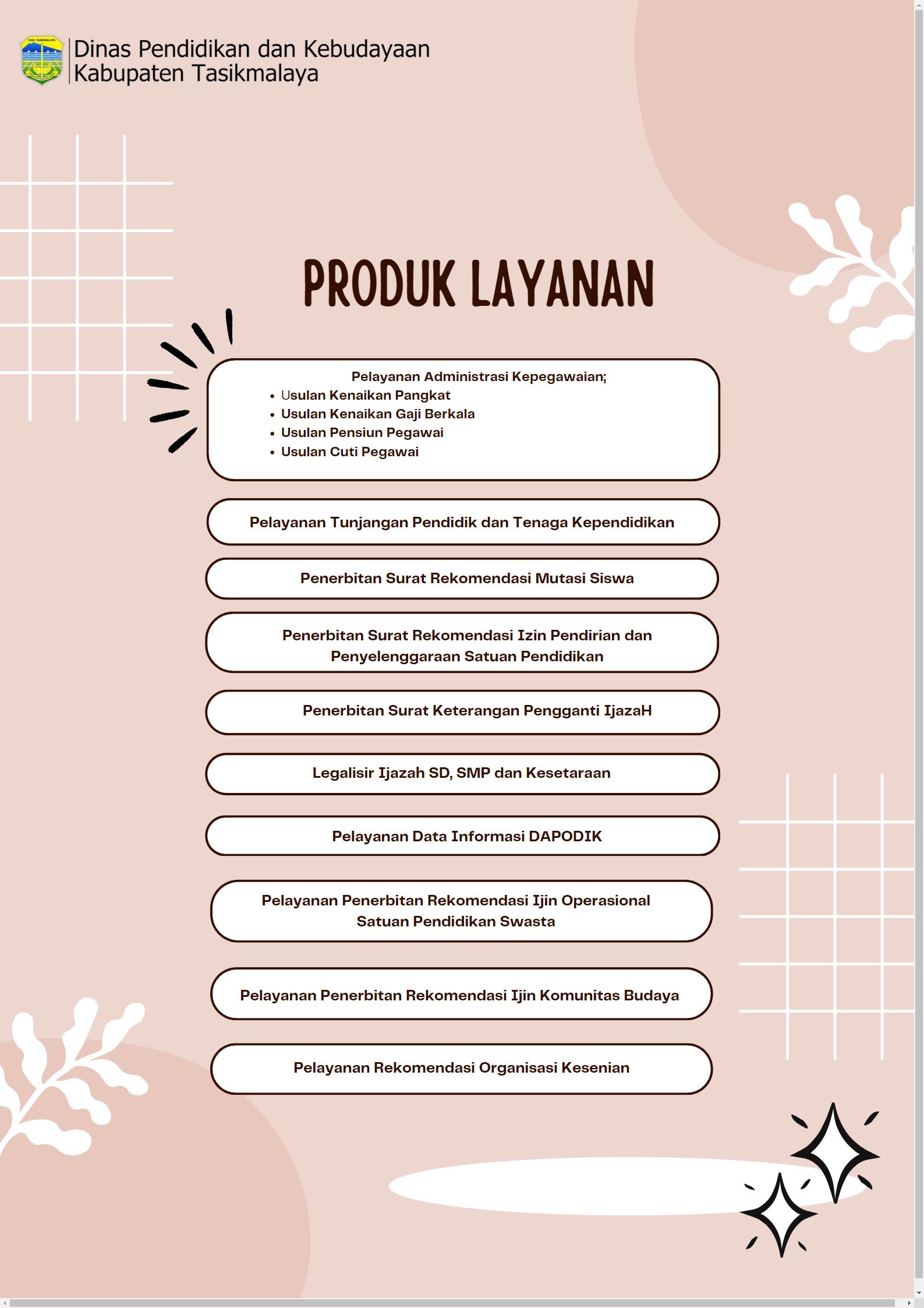 PRODUK LAYANAN