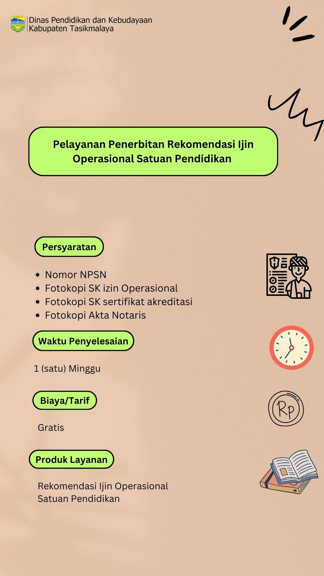 Rekomendasi Ijin Operasional Satuan Pendidikan